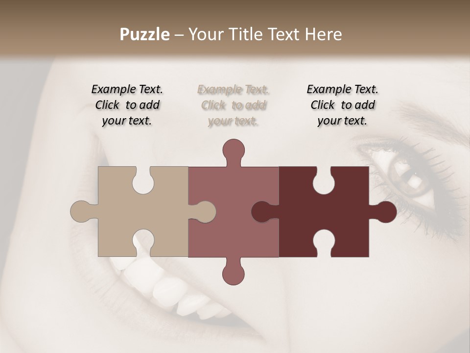 Girl Smiling PowerPoint Template