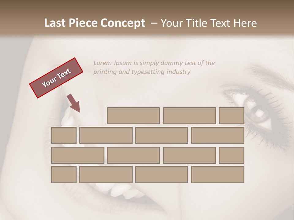 Girl Smiling PowerPoint Template