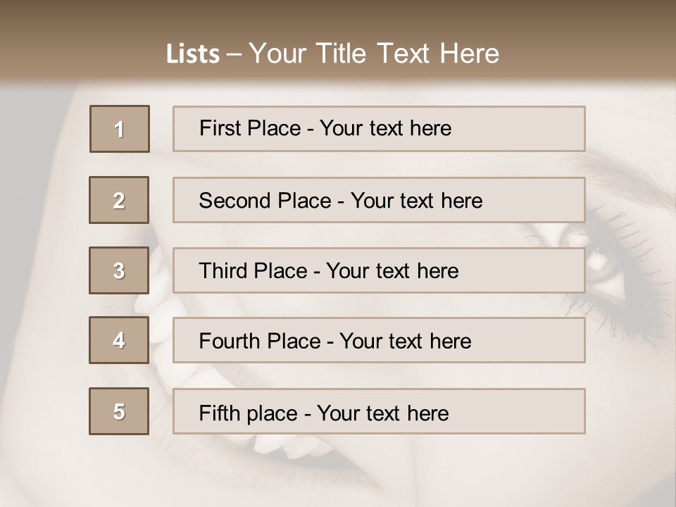 Girl Smiling PowerPoint Template