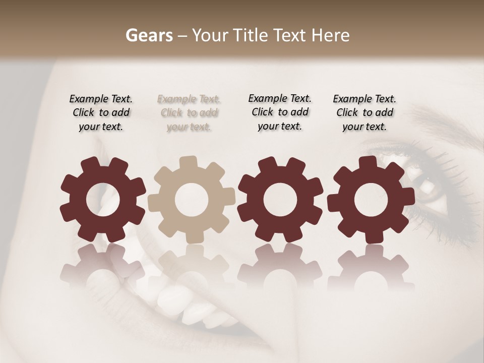 Girl Smiling PowerPoint Template