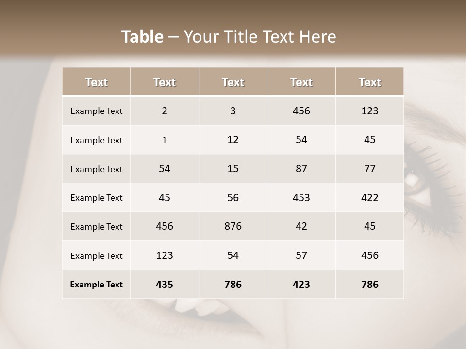 Girl Smiling PowerPoint Template