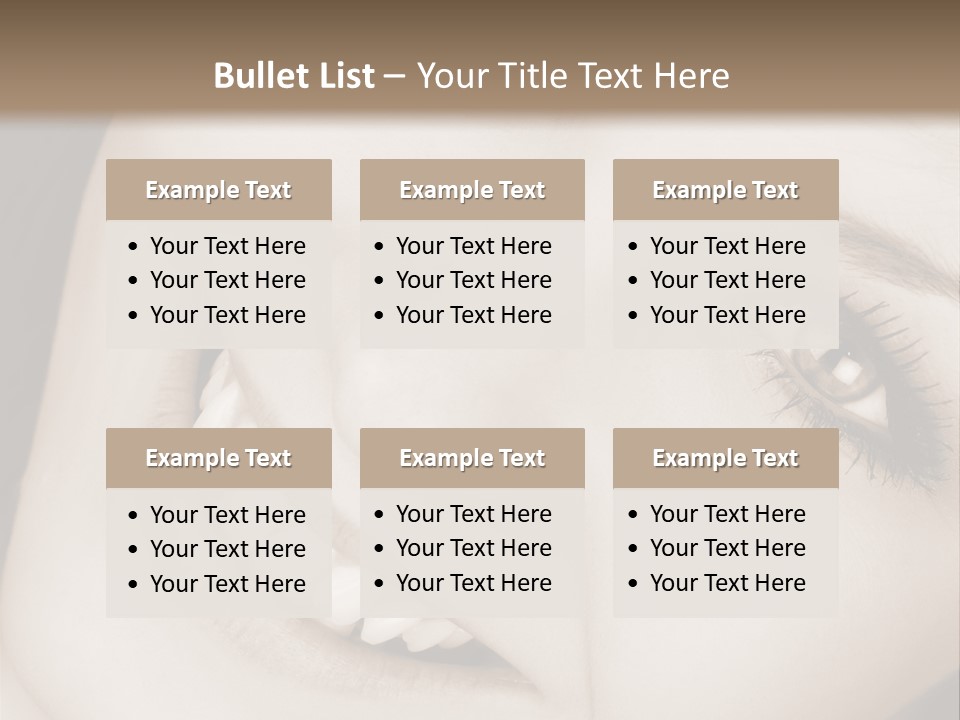 Girl Smiling PowerPoint Template