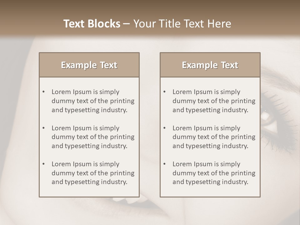 Girl Smiling PowerPoint Template