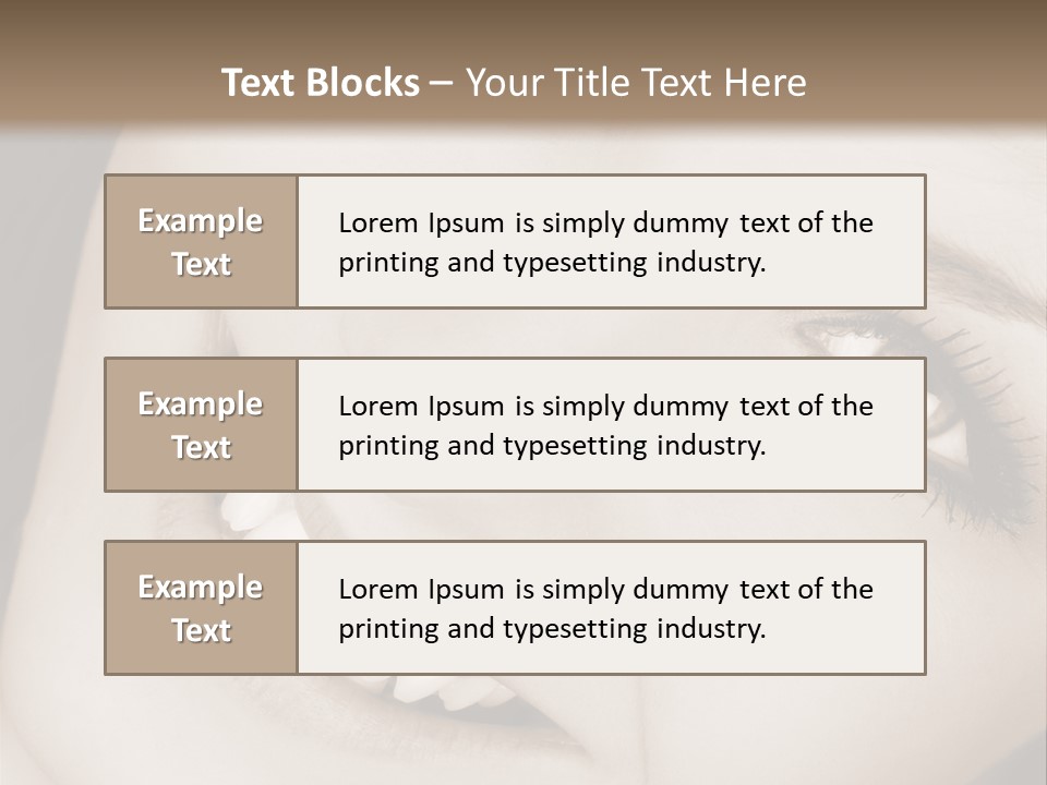 Girl Smiling PowerPoint Template