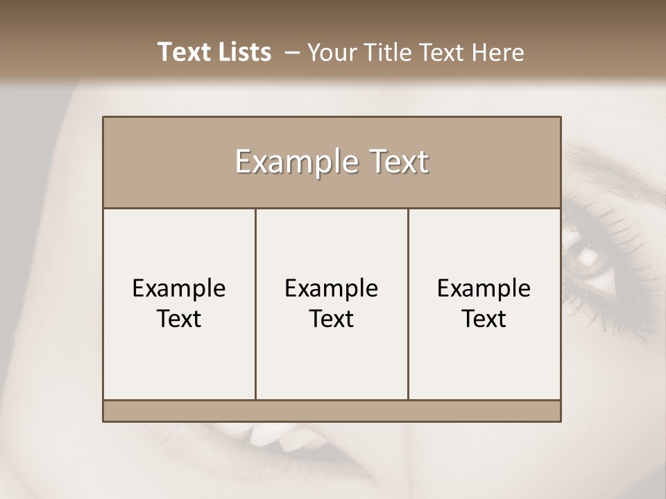 Girl Smiling PowerPoint Template