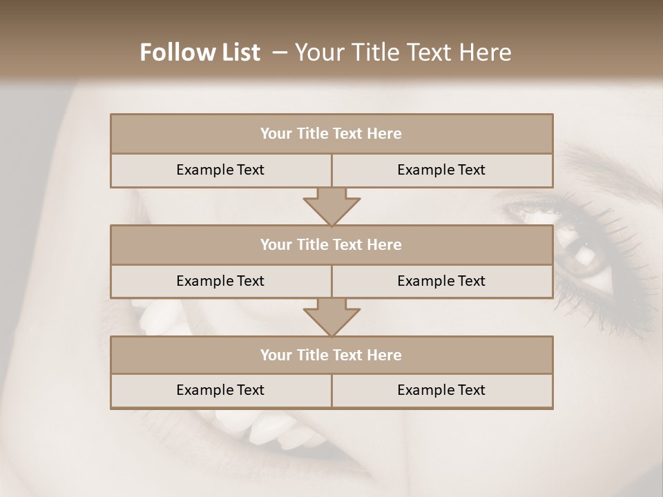 Girl Smiling PowerPoint Template