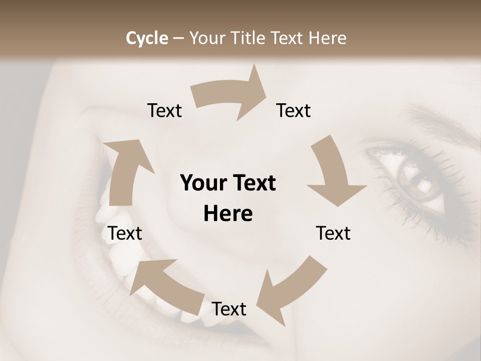 Girl Smiling PowerPoint Template