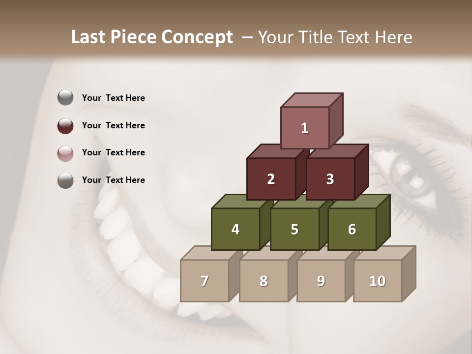 Girl Smiling PowerPoint Template