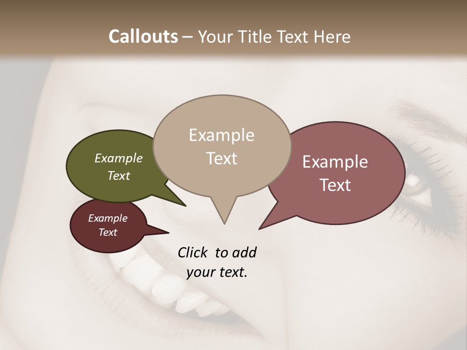 Girl Smiling PowerPoint Template