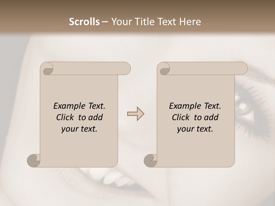 Girl Smiling PowerPoint Template