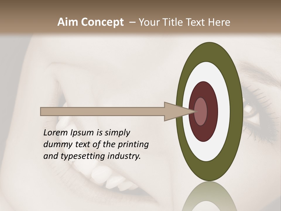 Girl Smiling PowerPoint Template