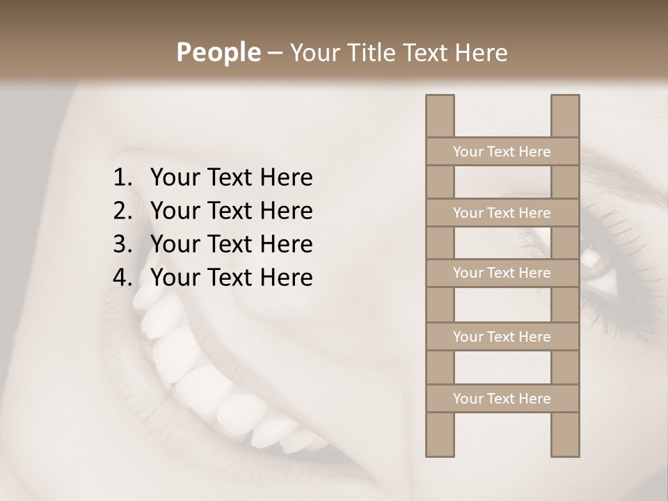 Girl Smiling PowerPoint Template