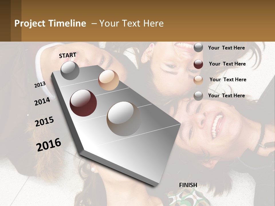 The Youth Are Fooling Around PowerPoint Template