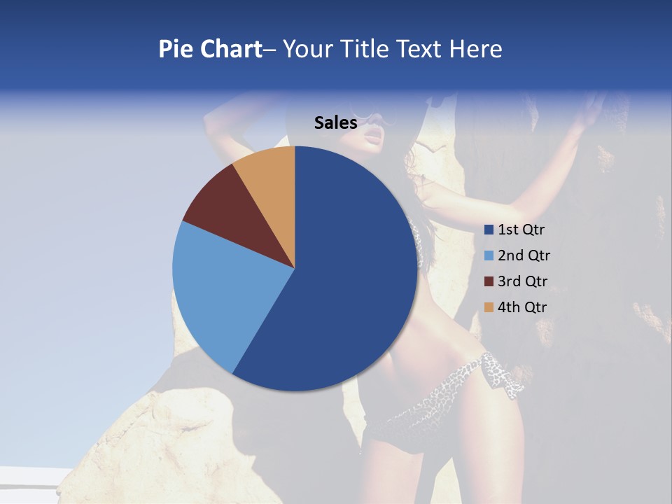 Girl Posing Near The Rocks PowerPoint Template