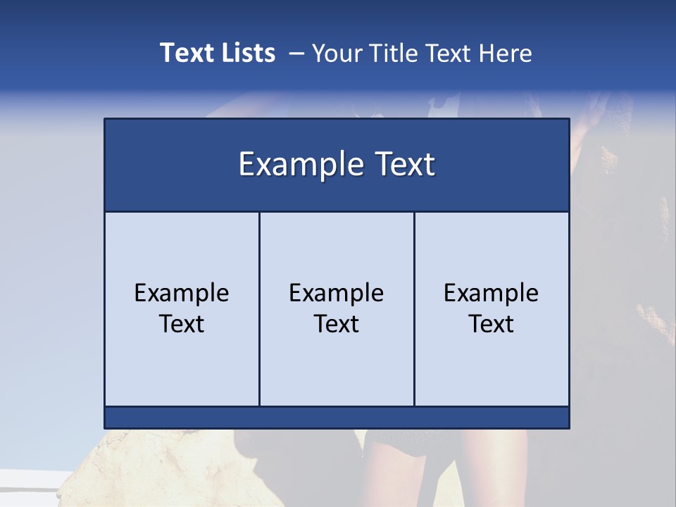 Girl Posing Near The Rocks PowerPoint Template