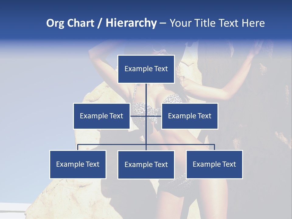 Girl Posing Near The Rocks PowerPoint Template