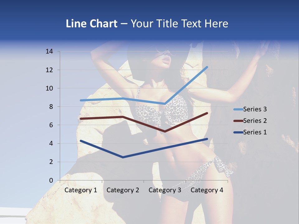 Girl Posing Near The Rocks PowerPoint Template