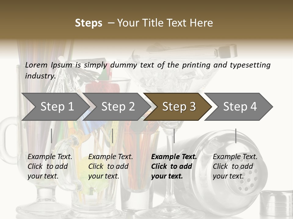 Cocktail Set PowerPoint Template