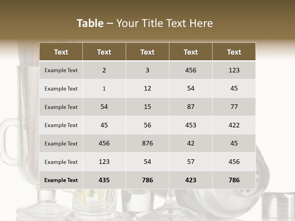 Cocktail Set PowerPoint Template