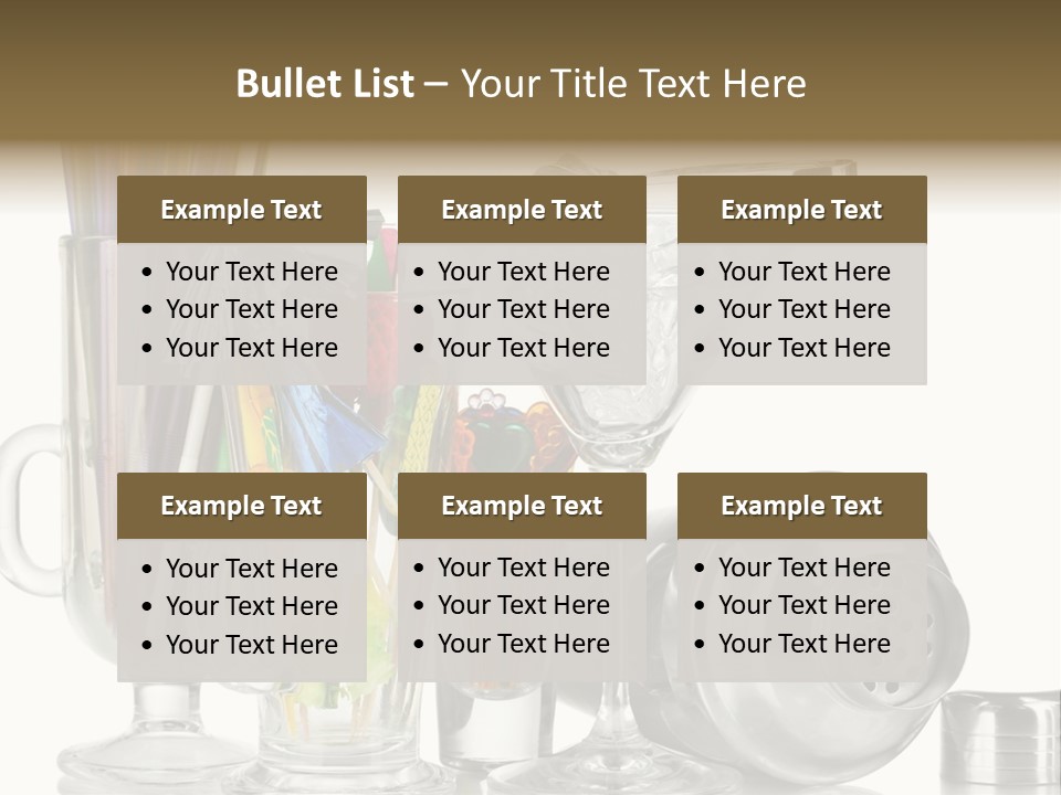 Cocktail Set PowerPoint Template