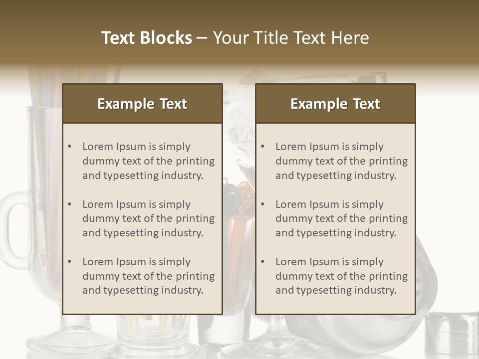 Cocktail Set PowerPoint Template