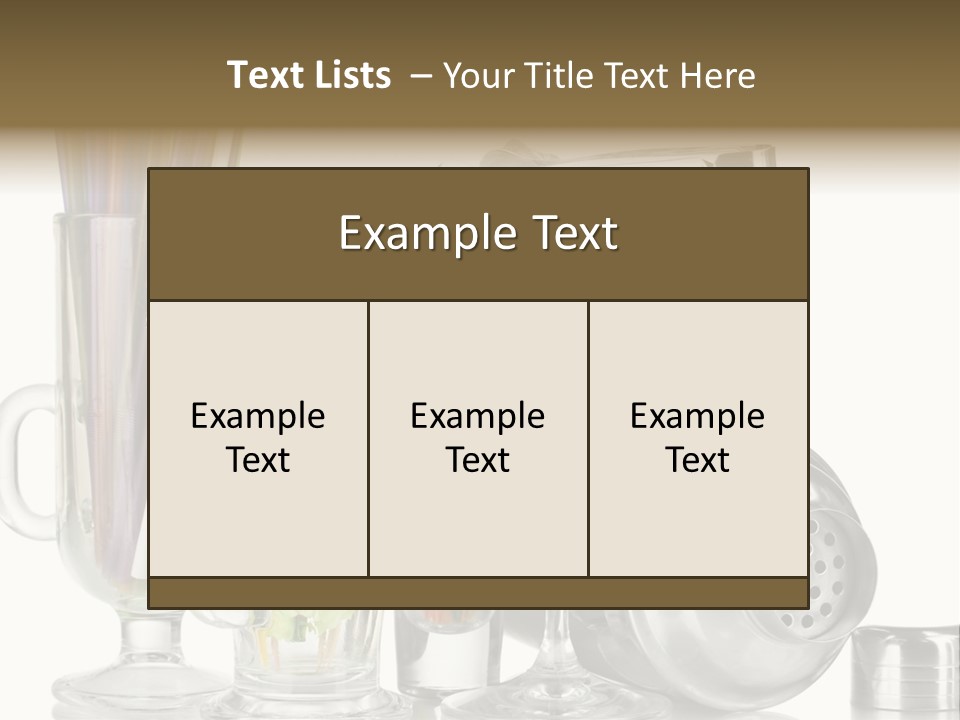 Cocktail Set PowerPoint Template