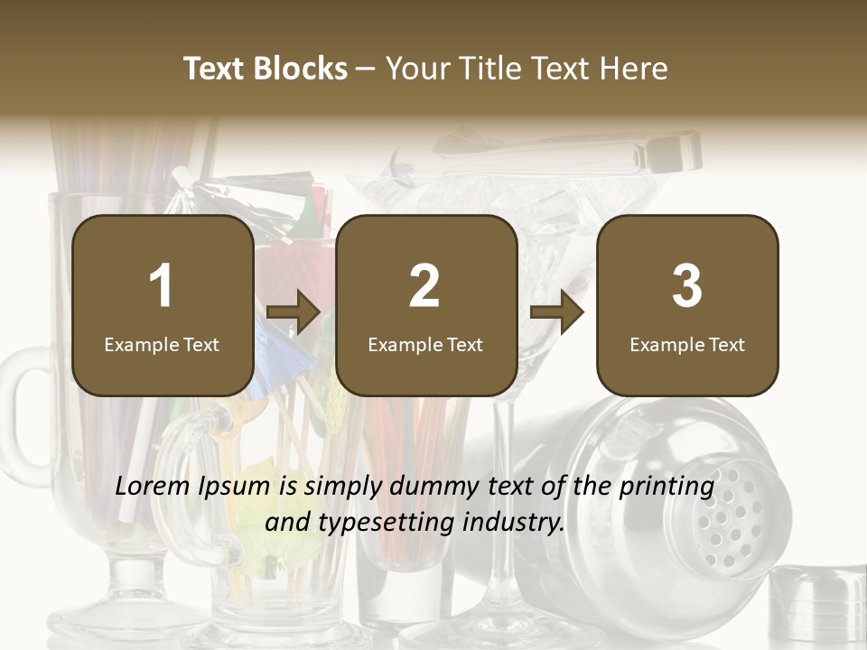 Cocktail Set PowerPoint Template