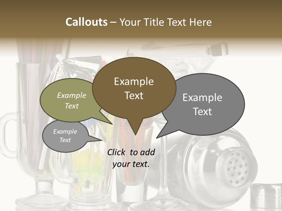 Cocktail Set PowerPoint Template