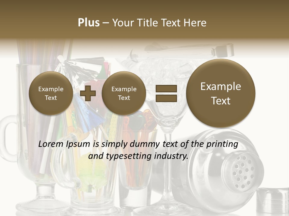 Cocktail Set PowerPoint Template
