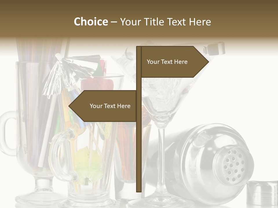Cocktail Set PowerPoint Template