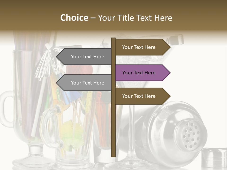 Cocktail Set PowerPoint Template