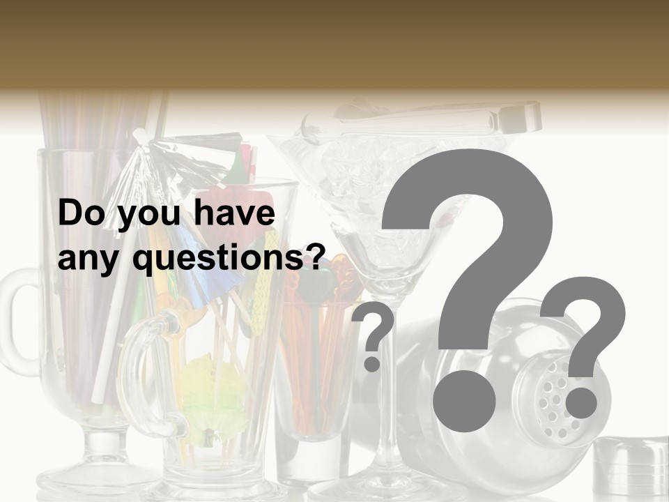 Cocktail Set PowerPoint Template