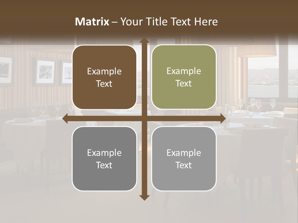 Restaurant Table Interior PowerPoint Template