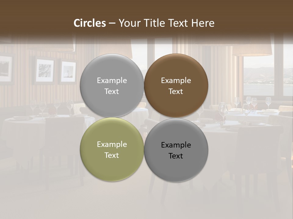 Restaurant Table Interior PowerPoint Template