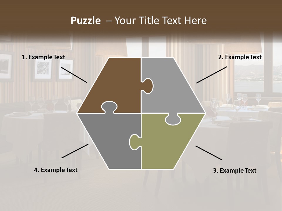 Restaurant Table Interior PowerPoint Template