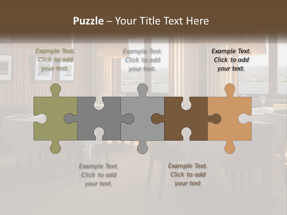 Restaurant Table Interior PowerPoint Template