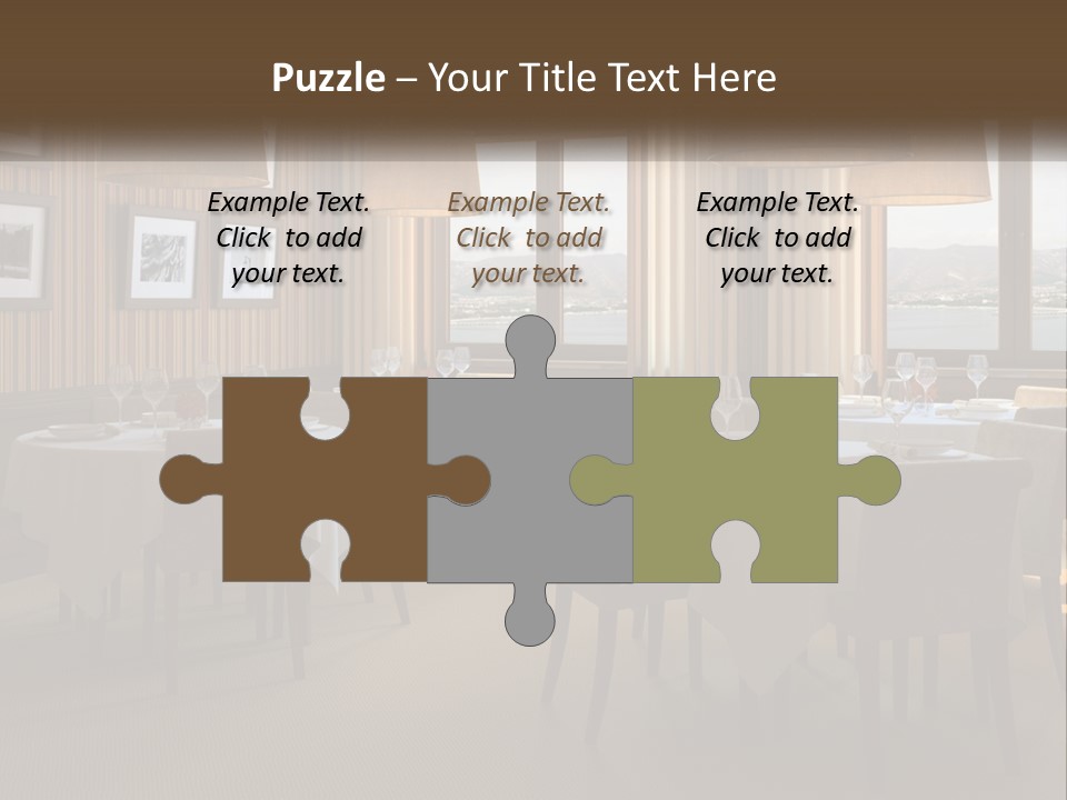 Restaurant Table Interior PowerPoint Template