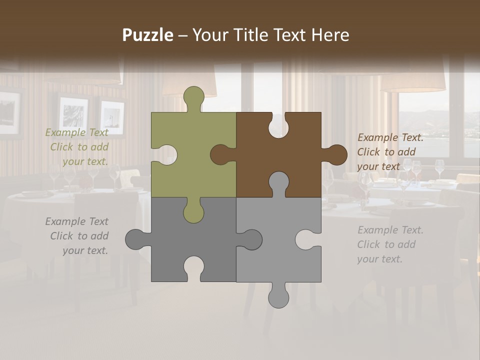 Restaurant Table Interior PowerPoint Template