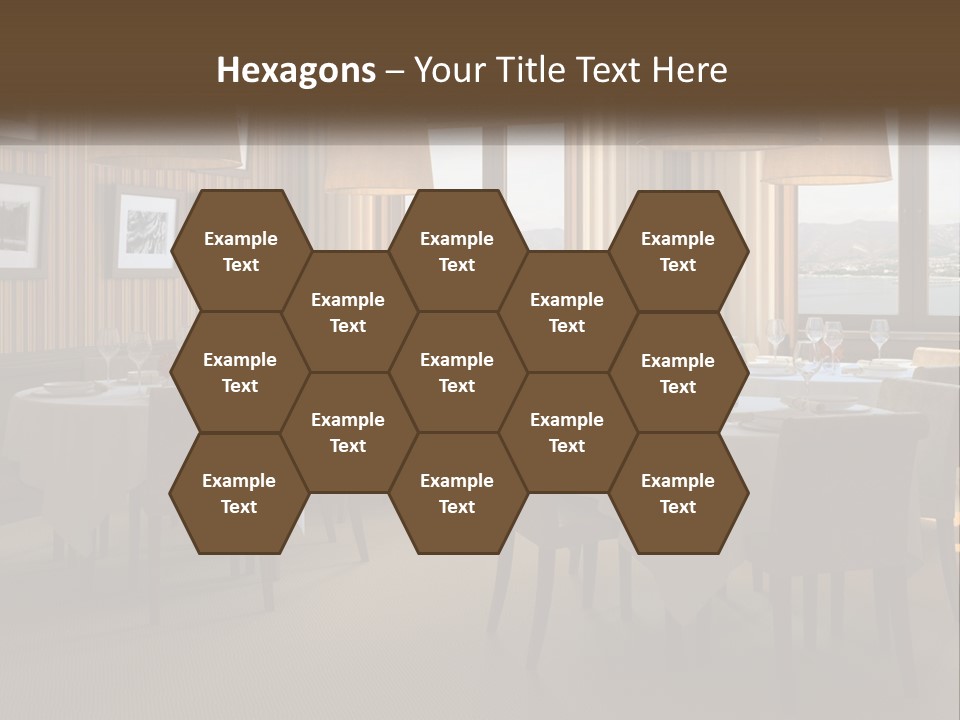 Restaurant Table Interior PowerPoint Template