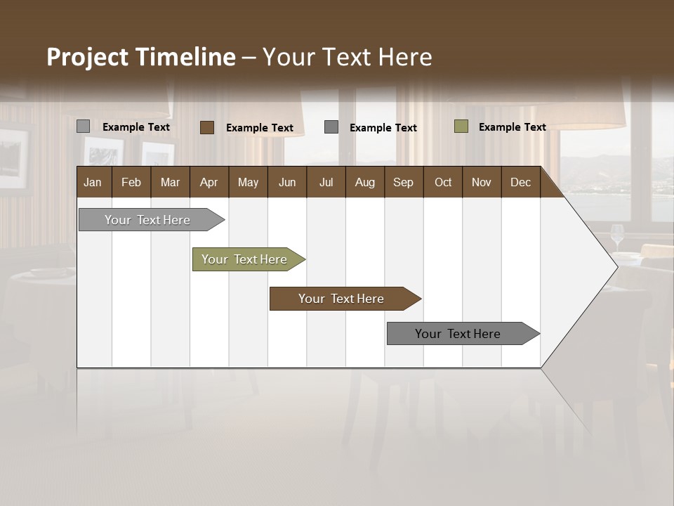 Restaurant Table Interior PowerPoint Template