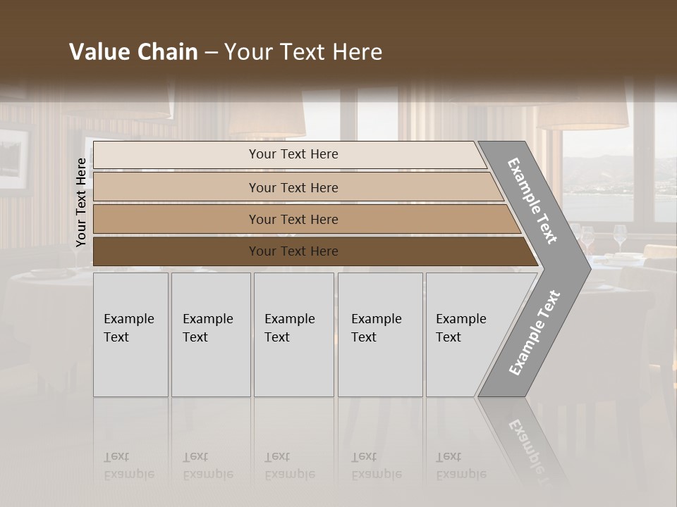 Restaurant Table Interior PowerPoint Template