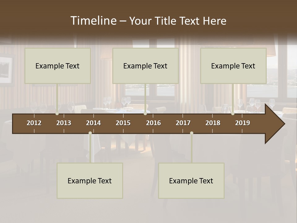 Restaurant Table Interior PowerPoint Template