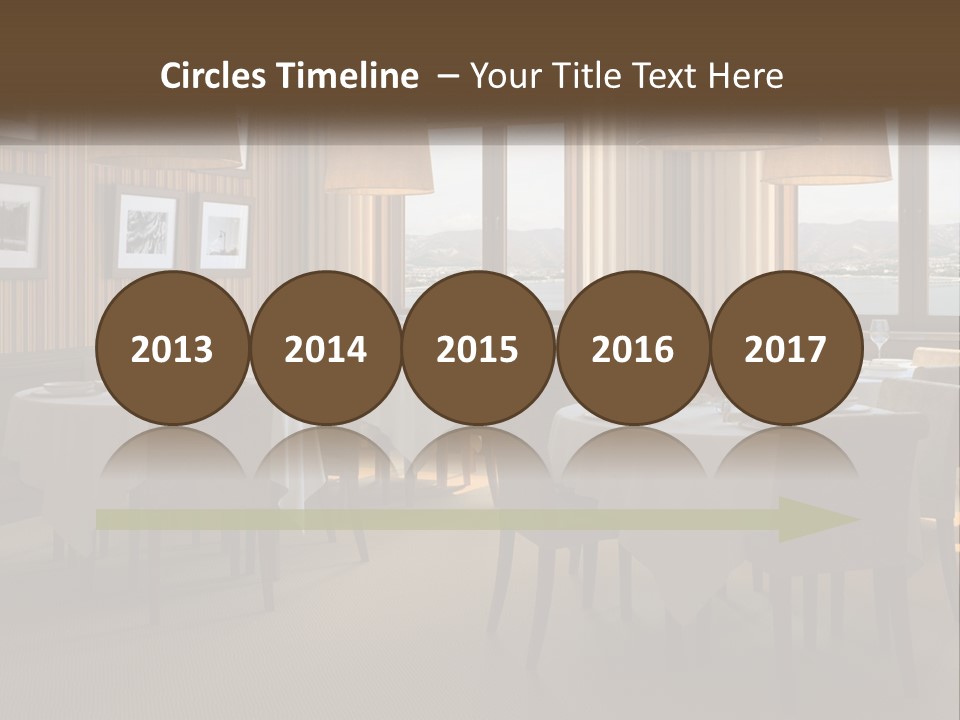 Restaurant Table Interior PowerPoint Template