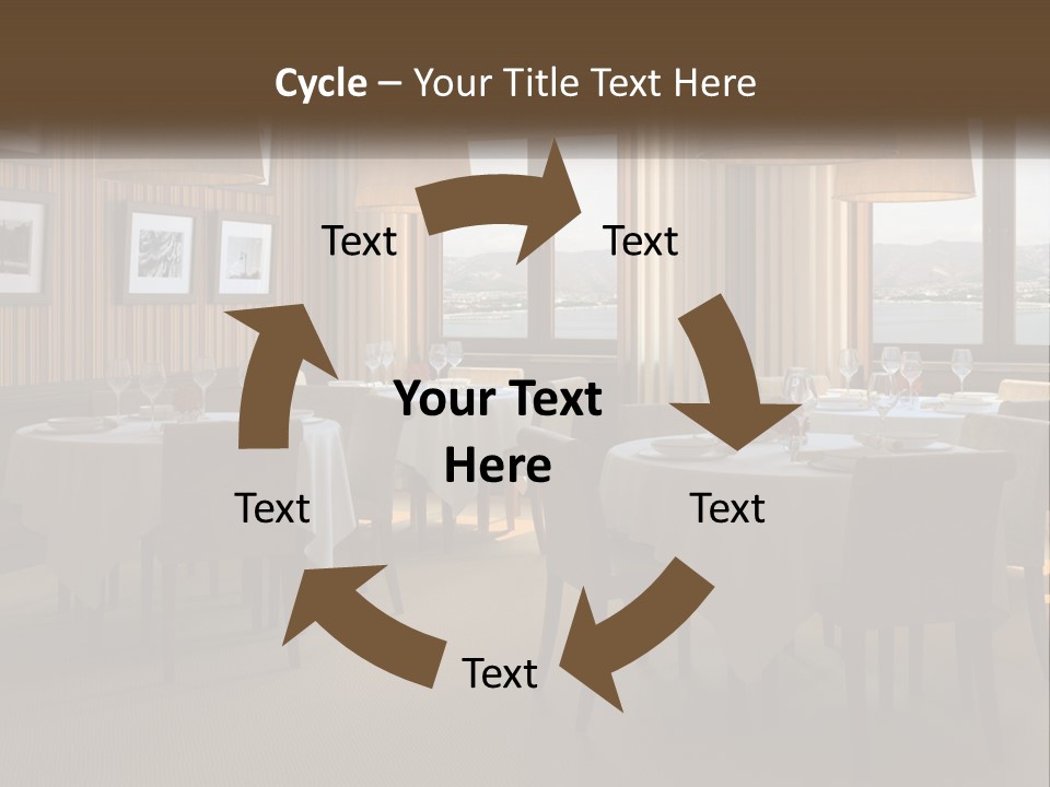 Restaurant Table Interior PowerPoint Template