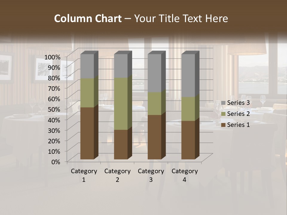Restaurant Table Interior PowerPoint Template