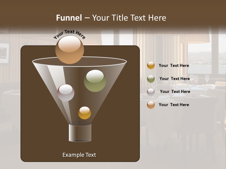 Restaurant Table Interior PowerPoint Template