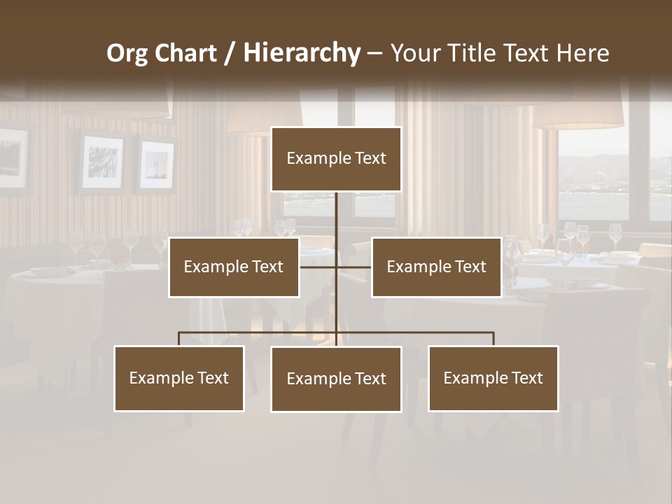 Restaurant Table Interior PowerPoint Template