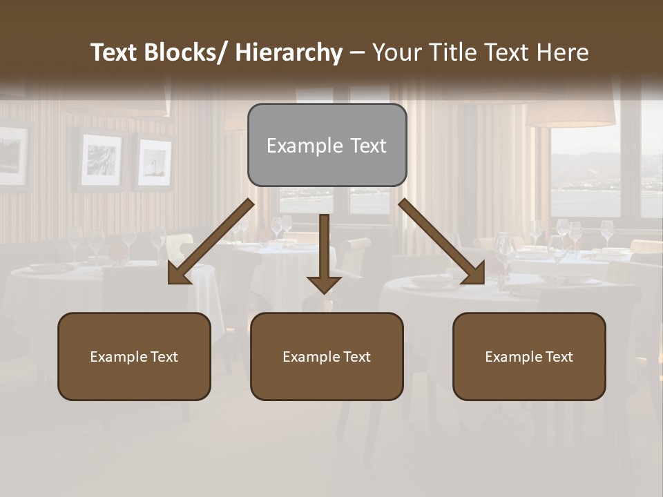 Restaurant Table Interior PowerPoint Template