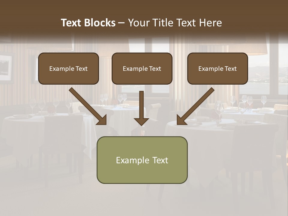 Restaurant Table Interior PowerPoint Template