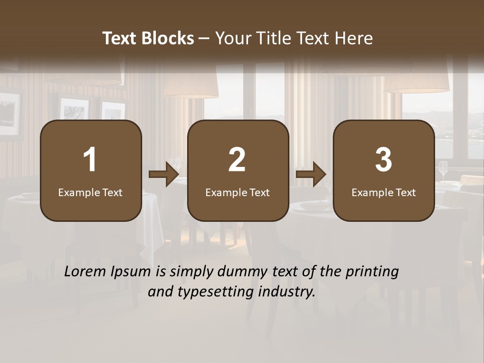 Restaurant Table Interior PowerPoint Template